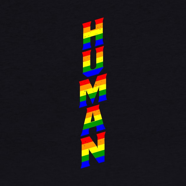 HUMAN Rainbow I LGBT Pride Awareness by holger.brandt